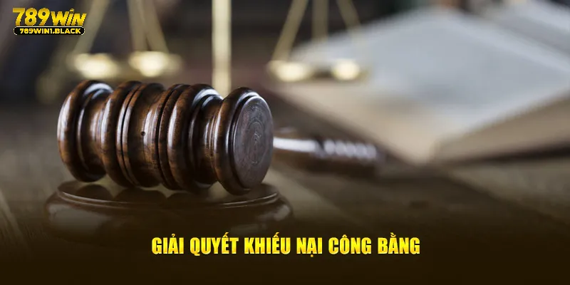Chính Sách Miễn Trừ Trách Nhiệm 789WIN Cập Nhật Mới Nhất 5 Giải quyết khiếu nại công bằng